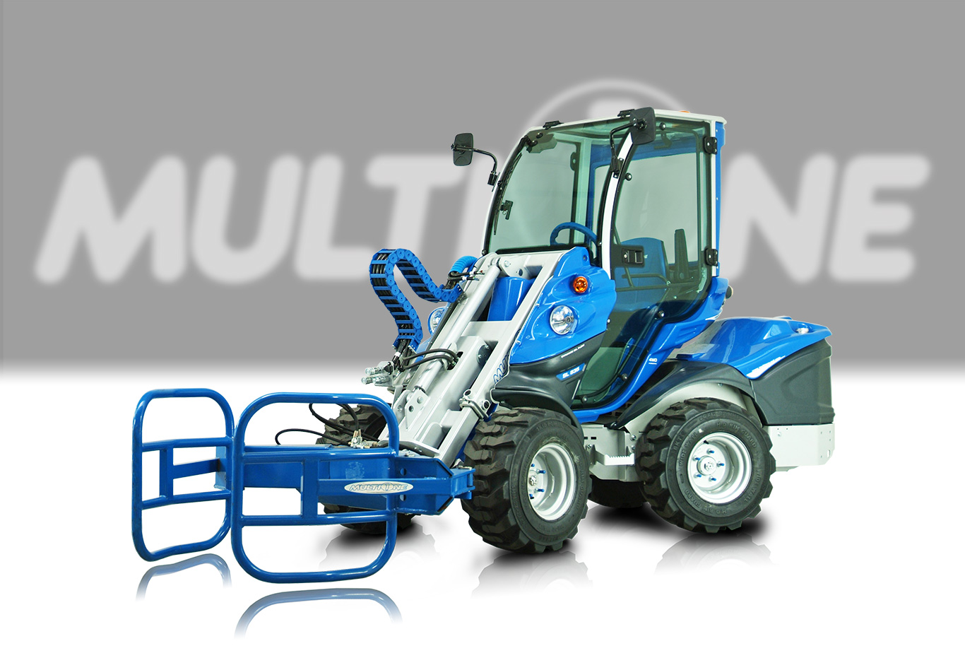 Multione-bale-grapple for mini loaders