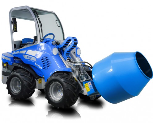 Multione-cement-mixer for mini loaders