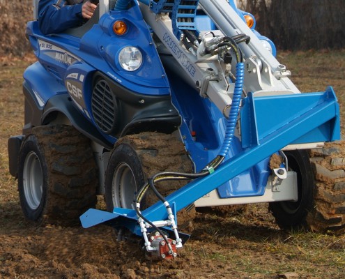 Multione-power-plough for mini loaders