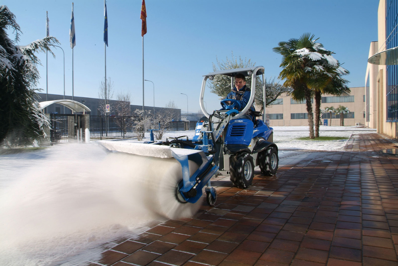 Multione-rotary-broom for mini excavator
