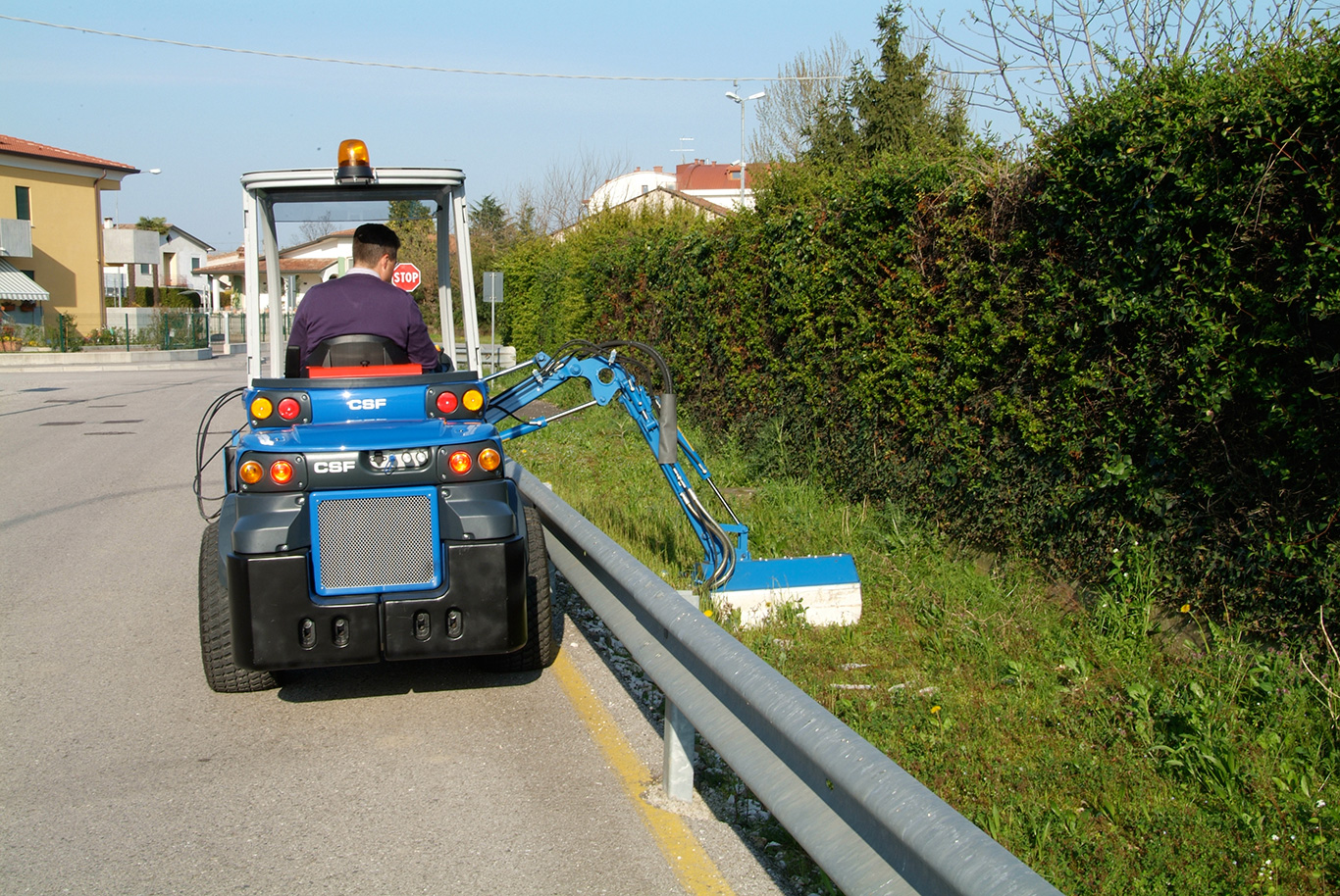side-flail-mower for mini loader