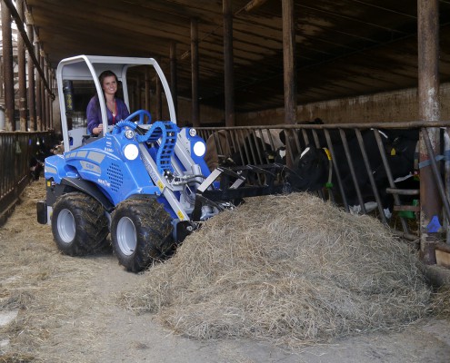 Heavy duty silage fork for mini loaders MultiOne 04