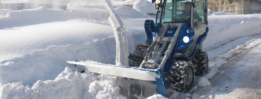 Multione-snow-blower for mini excavator