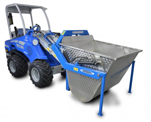 Multione-tipping-dumper for mini loaders